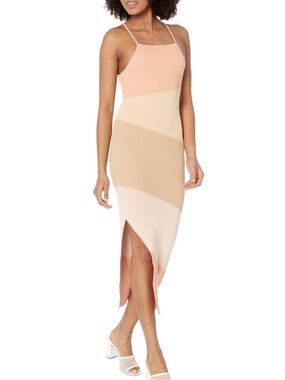 Monrow Sunrise Rib Midi Tank Dress, Small NWT